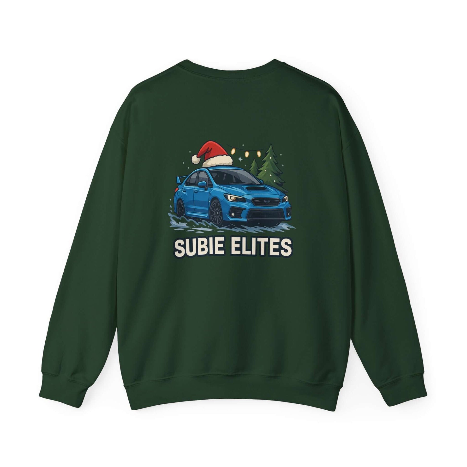 Subie Elites Holiday Crewneck Sweatshirt – Blue Subaru Graphic