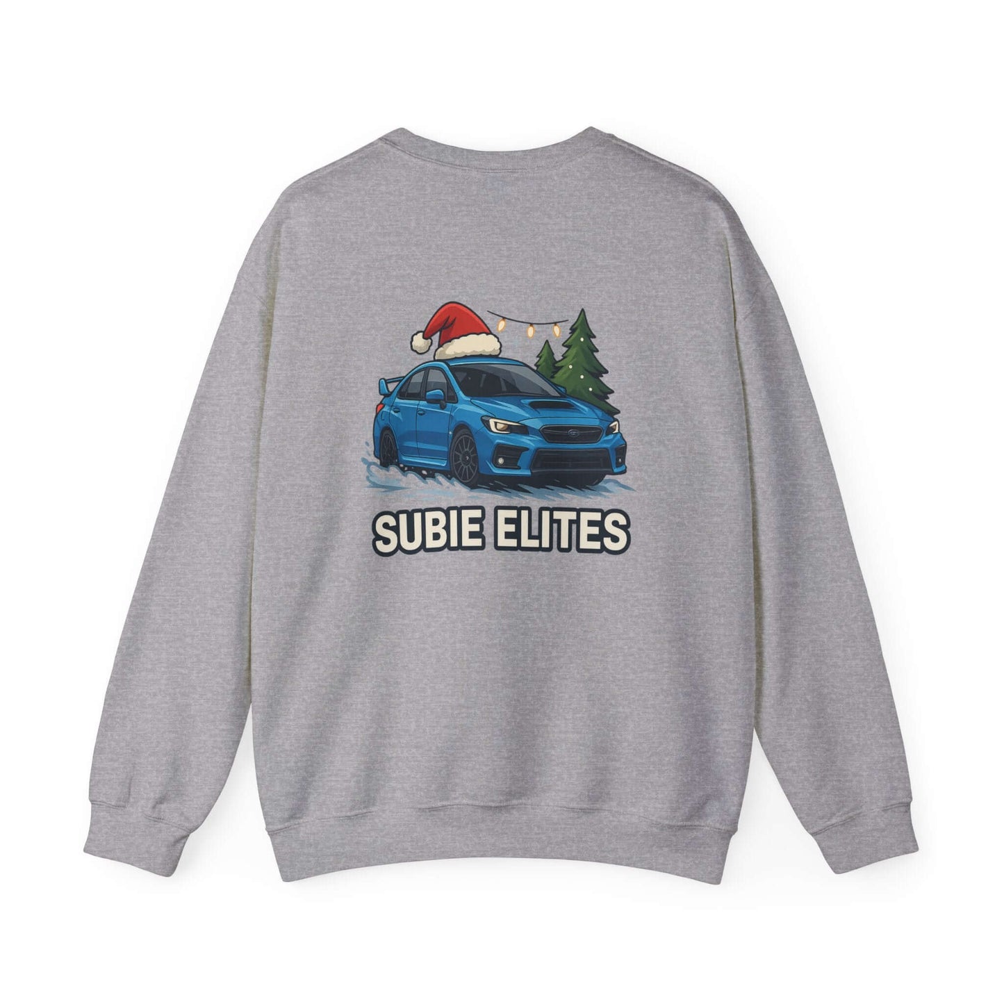 Subie Elites Holiday Crewneck Sweatshirt – Blue Subaru Graphic