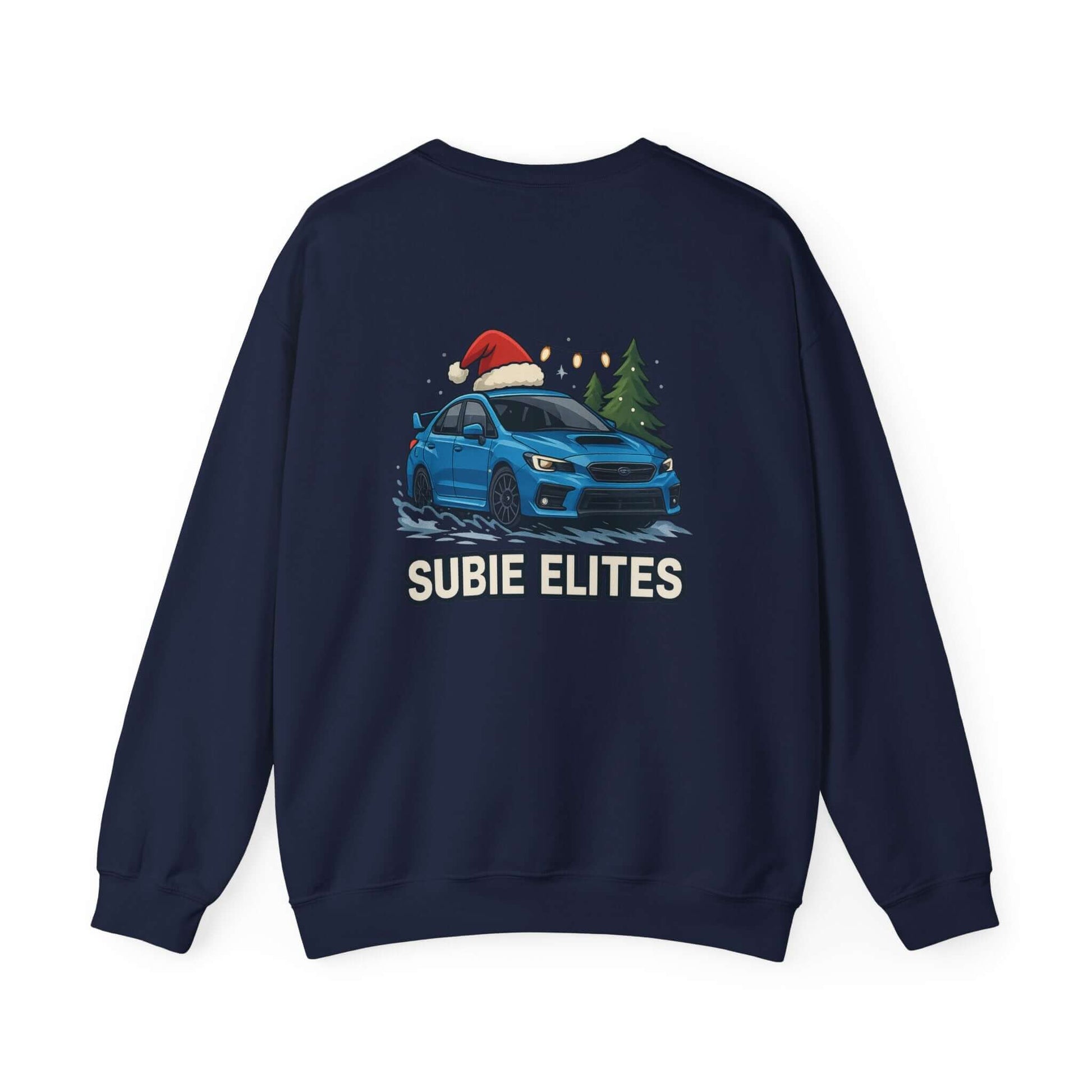 Subie Elites Holiday Crewneck Sweatshirt – Blue Subaru Graphic