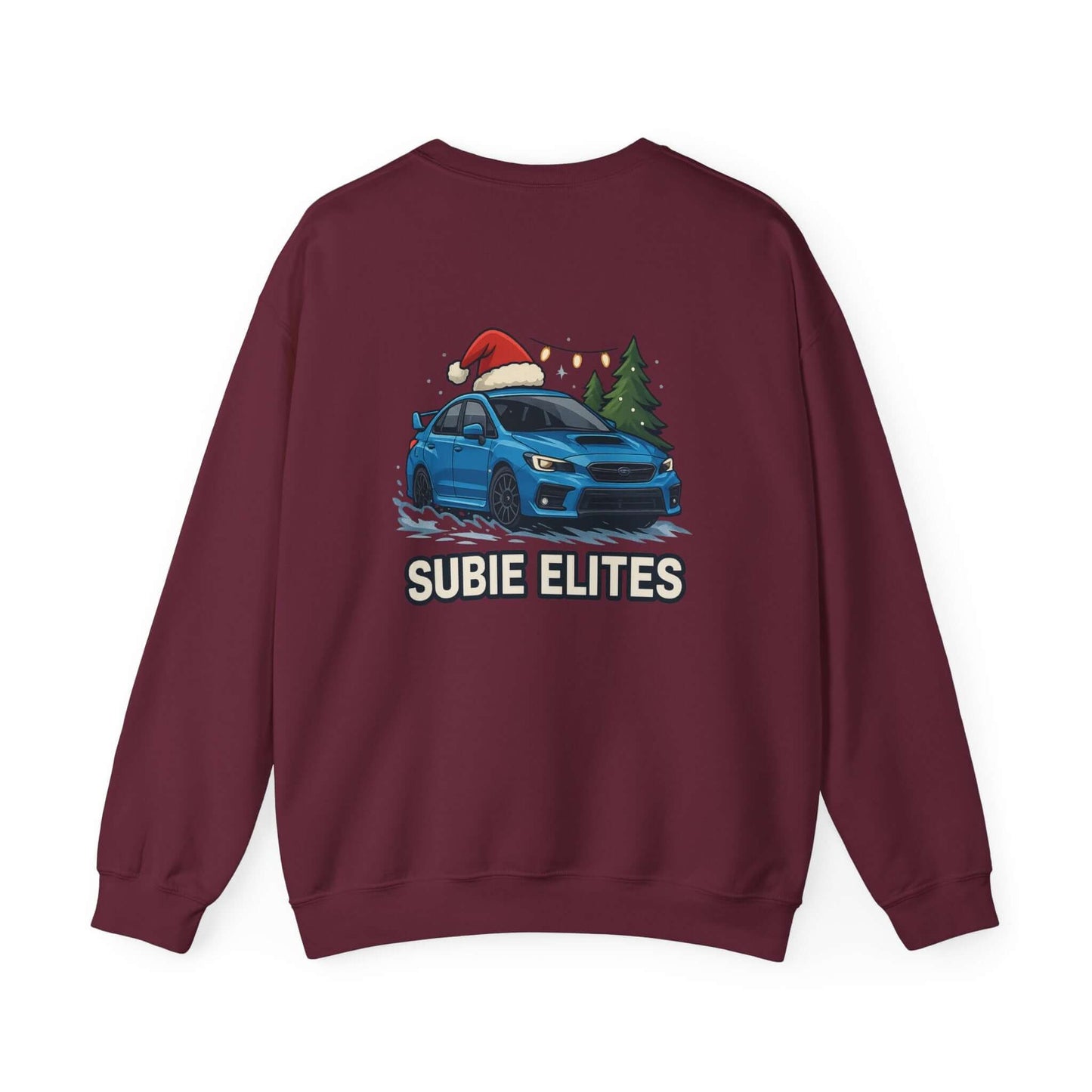Subie Elites Holiday Crewneck Sweatshirt – Blue Subaru Graphic