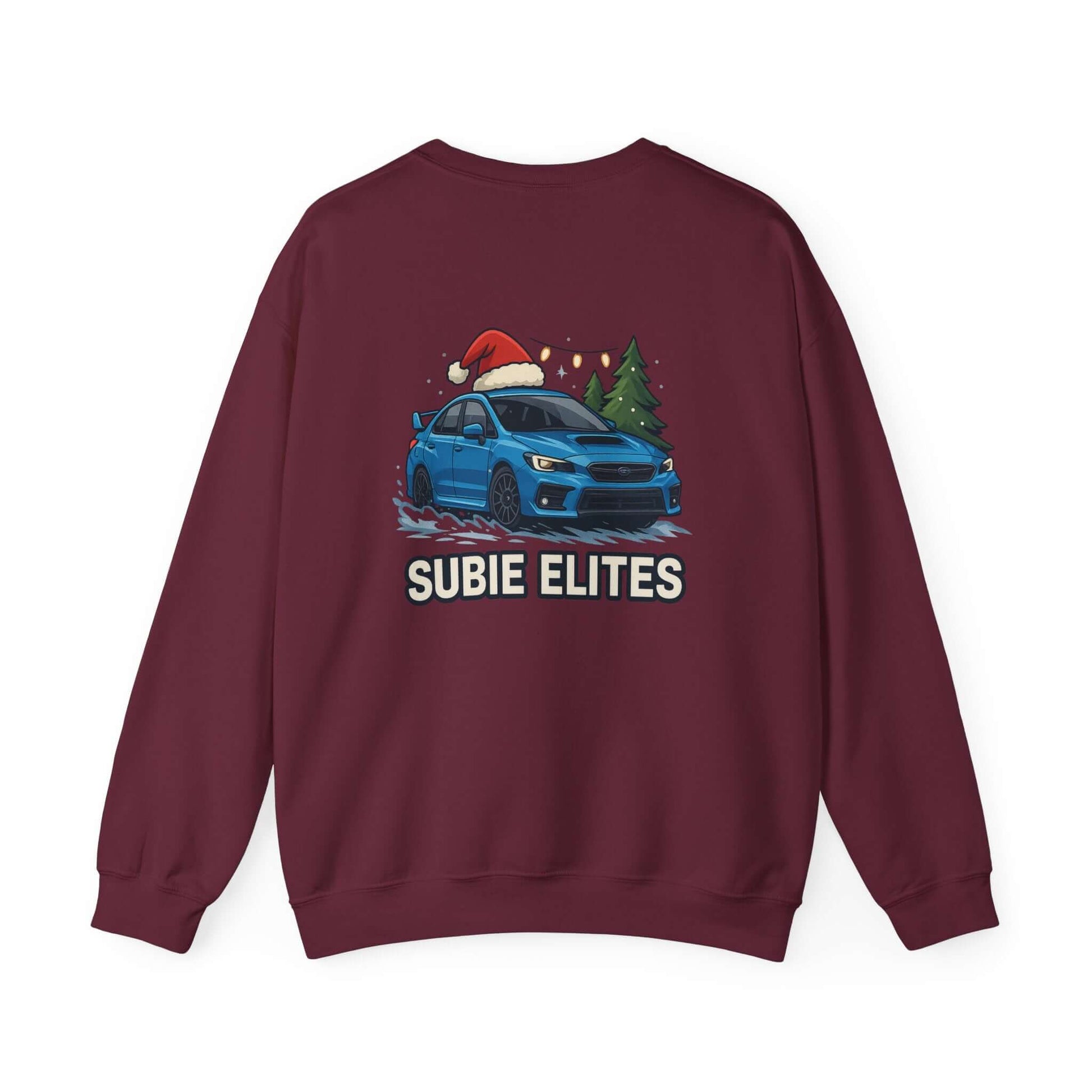 Subie Elites Holiday Crewneck Sweatshirt – Blue Subaru Graphic