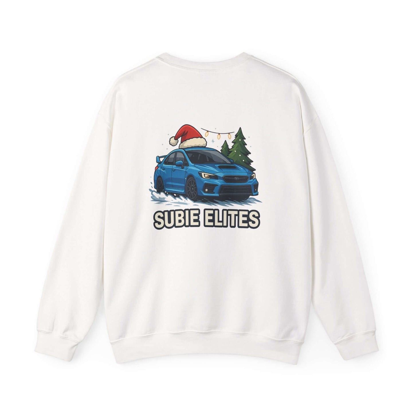 Subie Elites Holiday Crewneck Sweatshirt – Blue Subaru Graphic