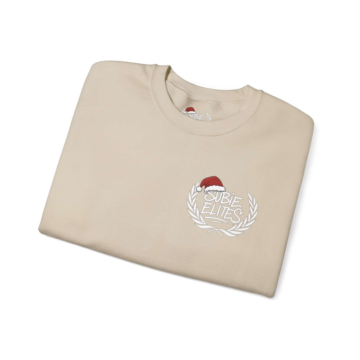 Subie Elites Crewneck Sweatshirt — Subaru Forester Illustration, Winter Camping Vibe