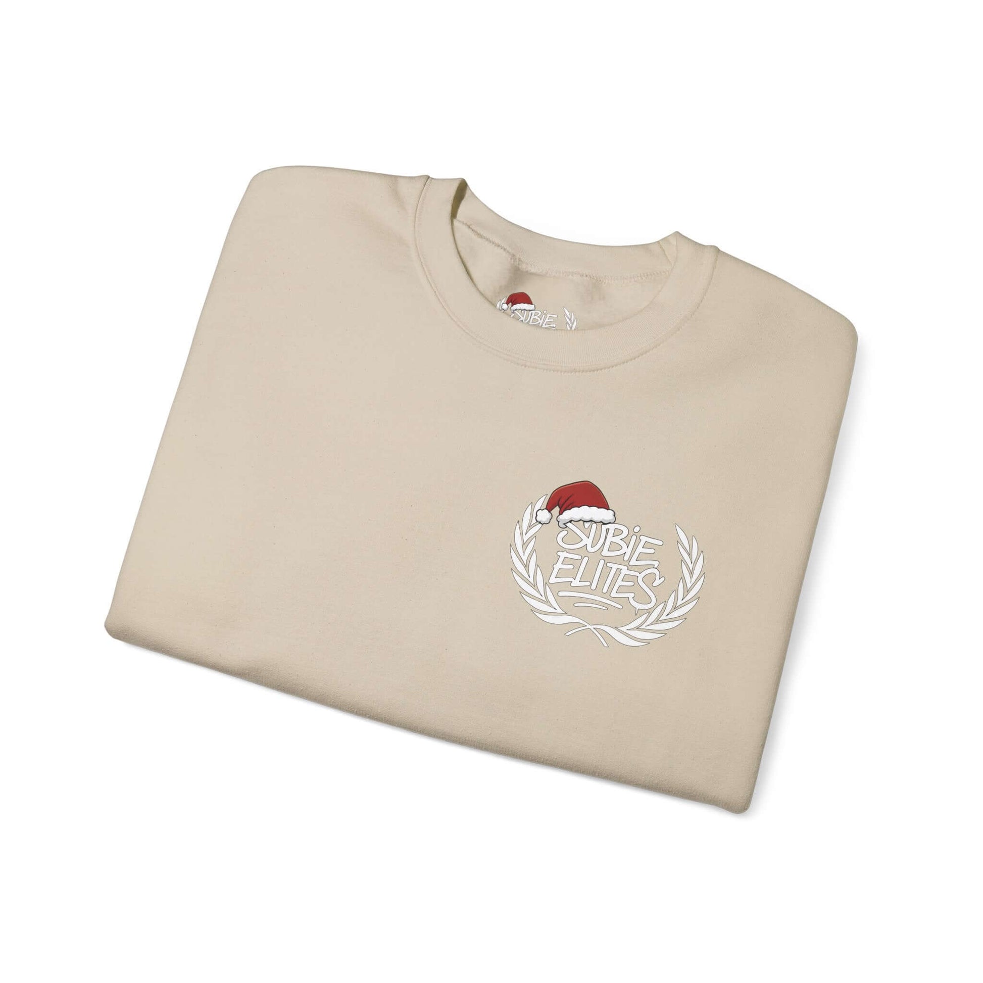 Subie Elites Crewneck Sweatshirt — Subaru Forester Illustration, Winter Camping Vibe