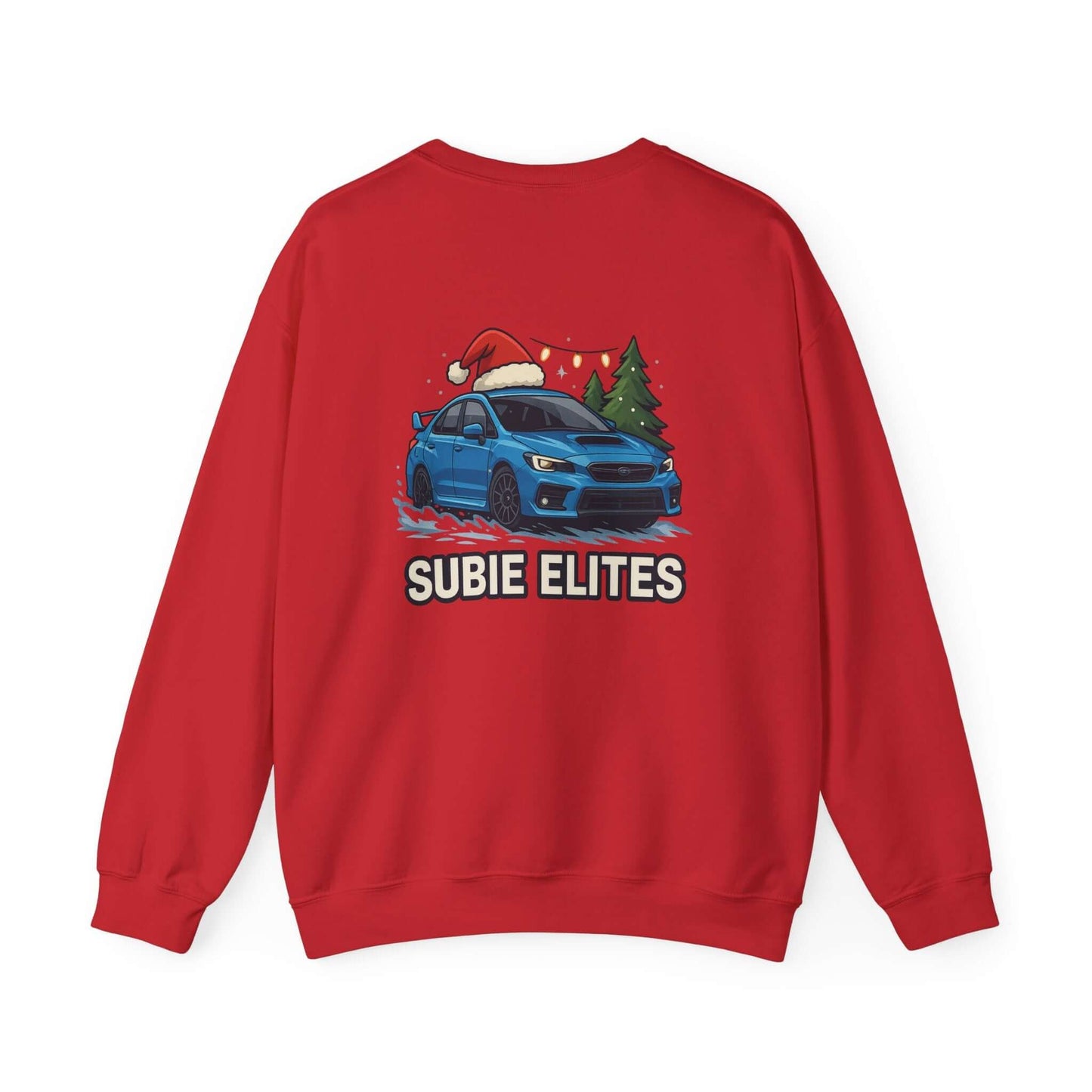 Subie Elites Holiday Crewneck Sweatshirt – Blue Subaru Graphic