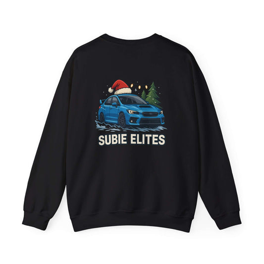 Subie Elites Holiday Crewneck Sweatshirt – Blue Subaru Graphic