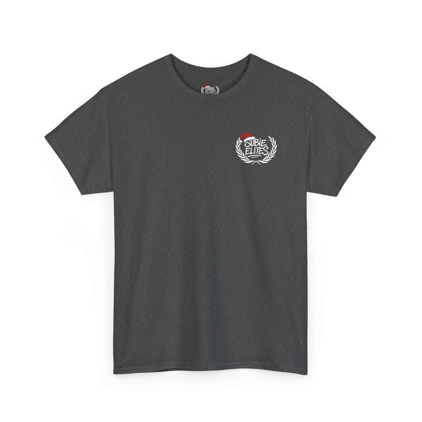 Subie Elites T-Shirt —WRX/STI Car Club Graphic Tee featuring emblem on chest in a soft, sturdy dark tee.
