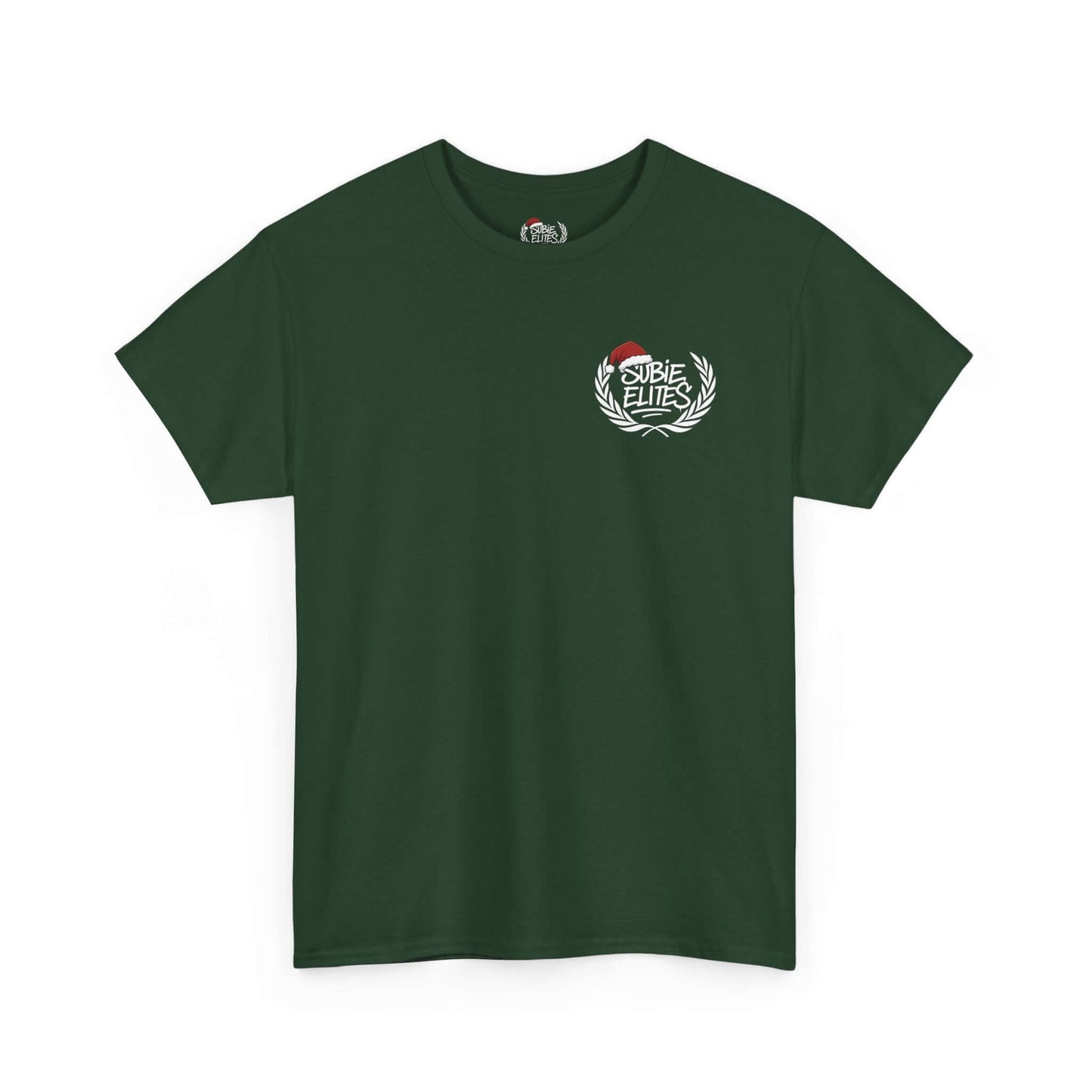 Subie Elites Tee — Holiday Santa Hat Graphic Car Club Shirt (est. 2025)