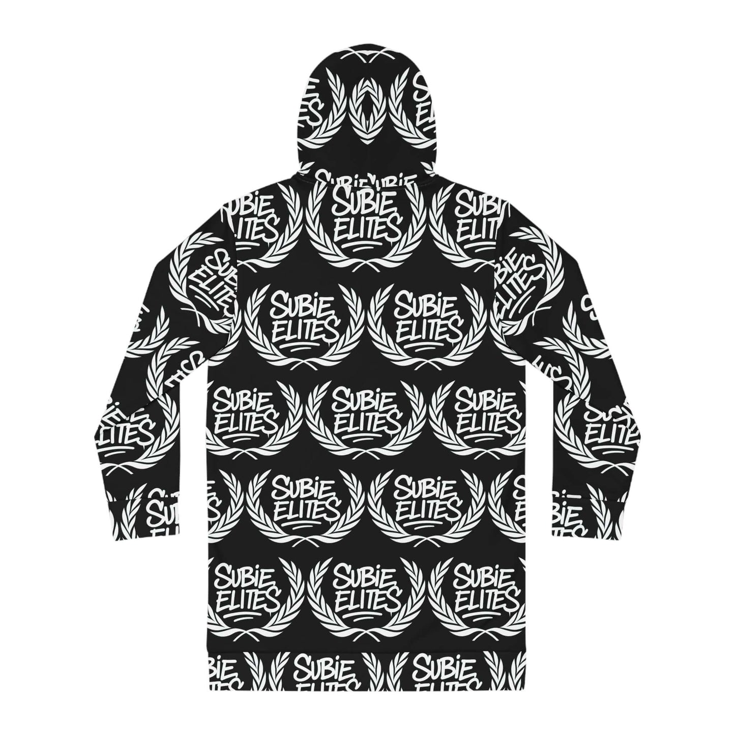Subie Elites Hoodie Dress — All-Over Print Racing Crew Pullover