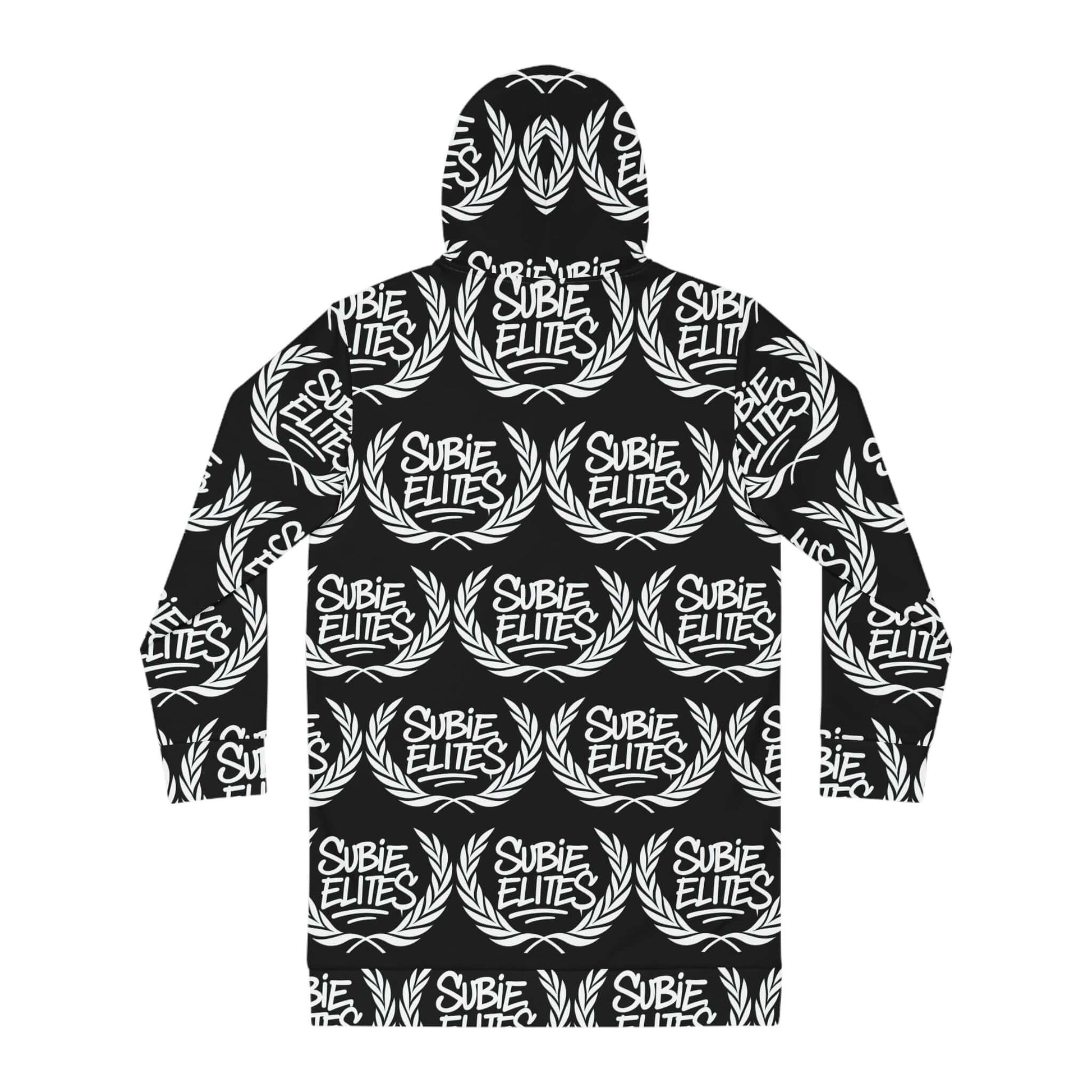 Subie Elites Hoodie Dress — All-Over Print Racing Crew Pullover