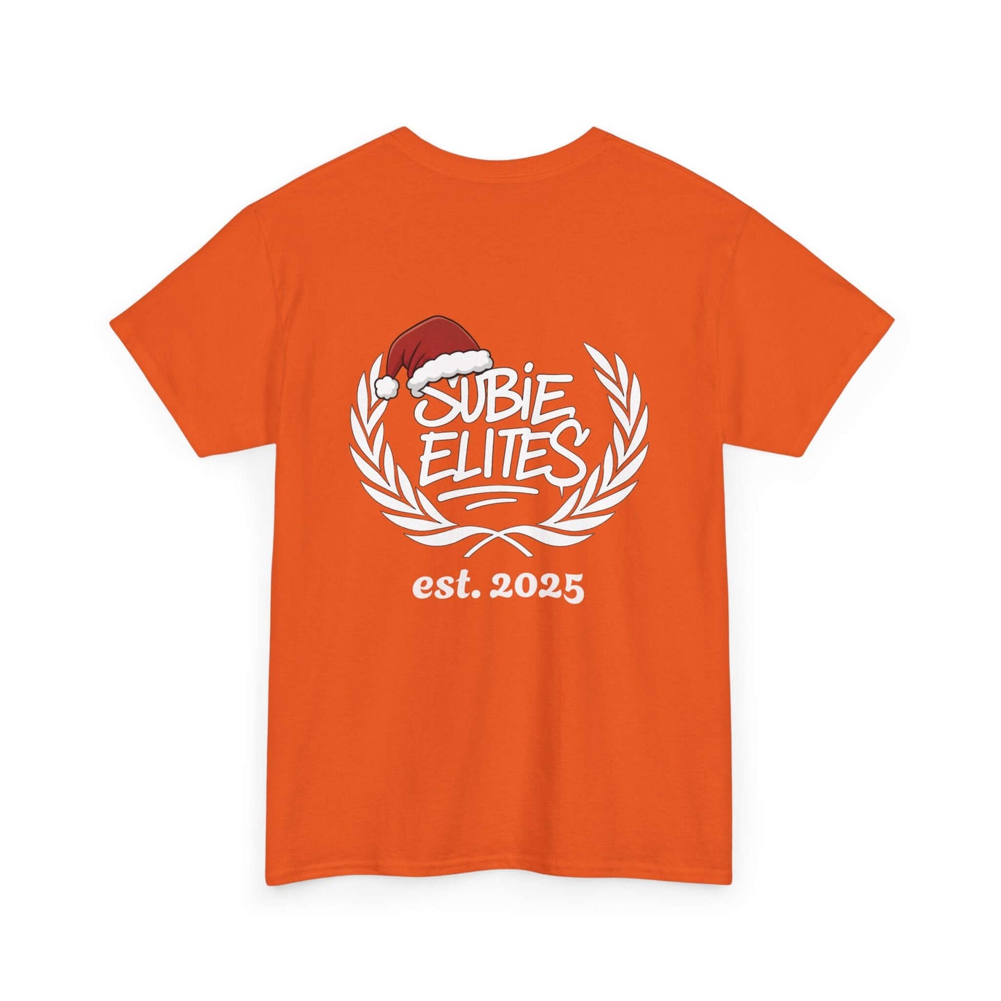 Subie Elites Tee — Holiday Santa Hat Graphic Car Club Shirt (est. 2025)