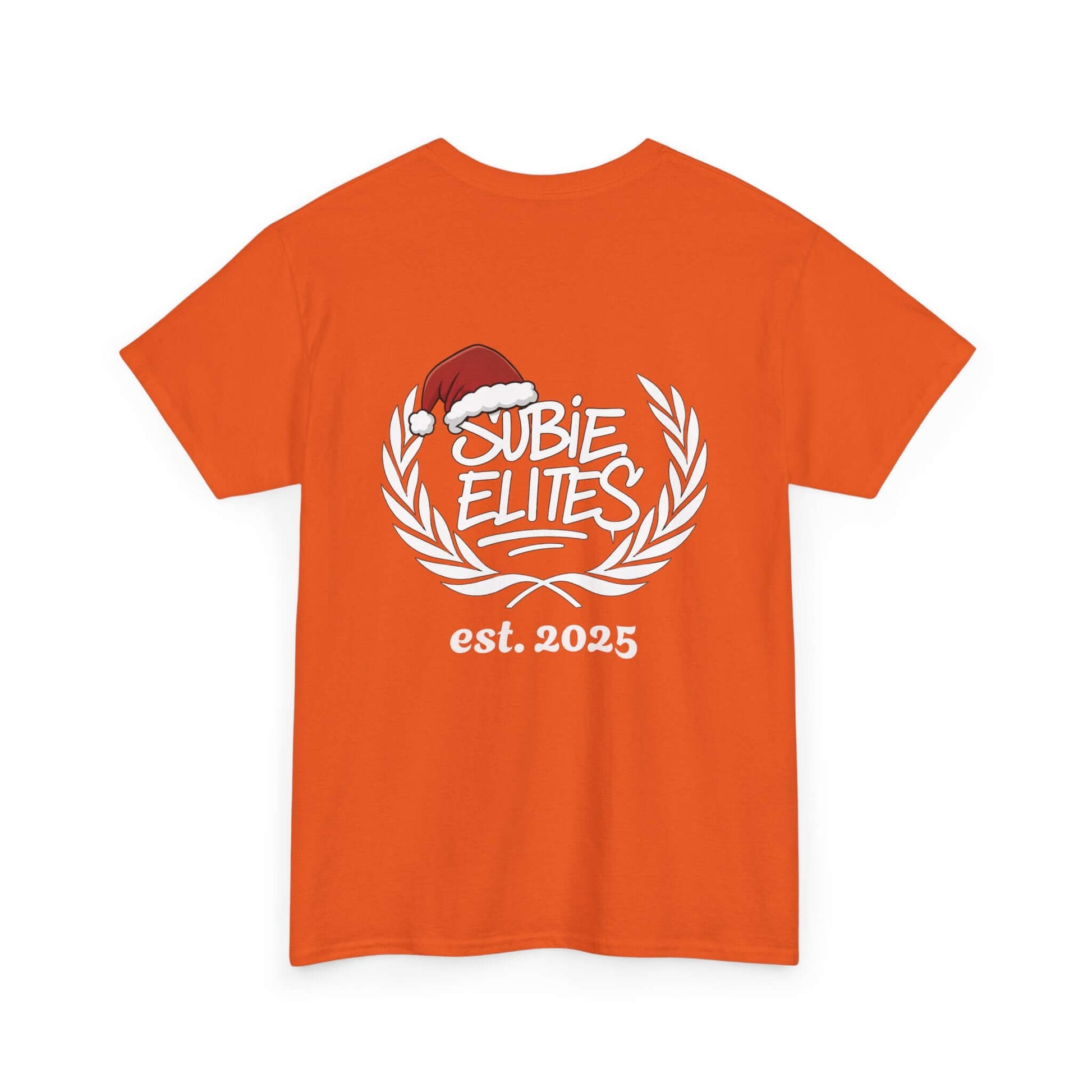 Subie Elites Tee — Holiday Santa Hat Graphic Car Club Shirt (est. 2025)