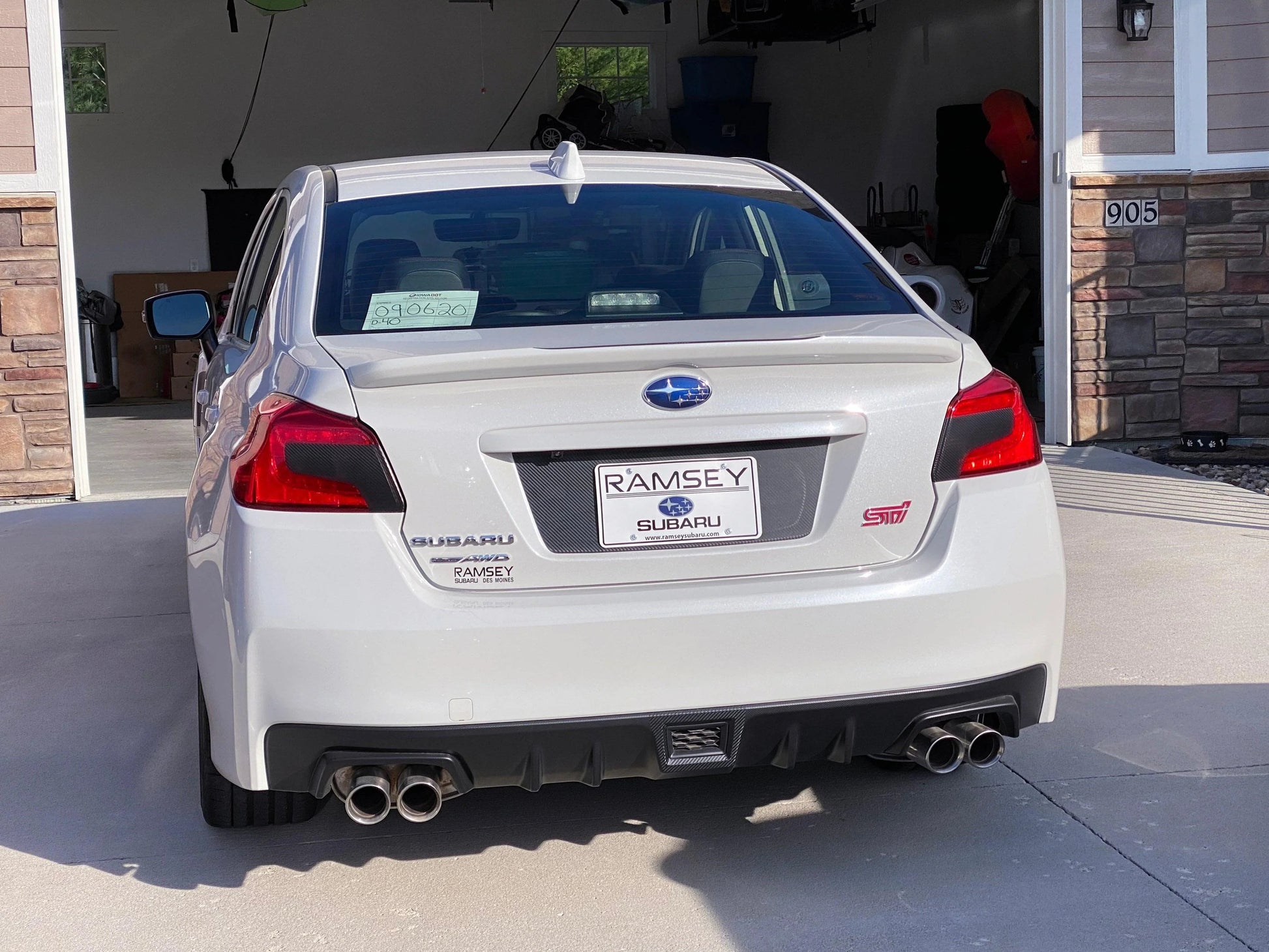 V2 License Plate Panel Black Out Overlay - 2015-2020 Subaru WRX / STI-Subie Elites LLC