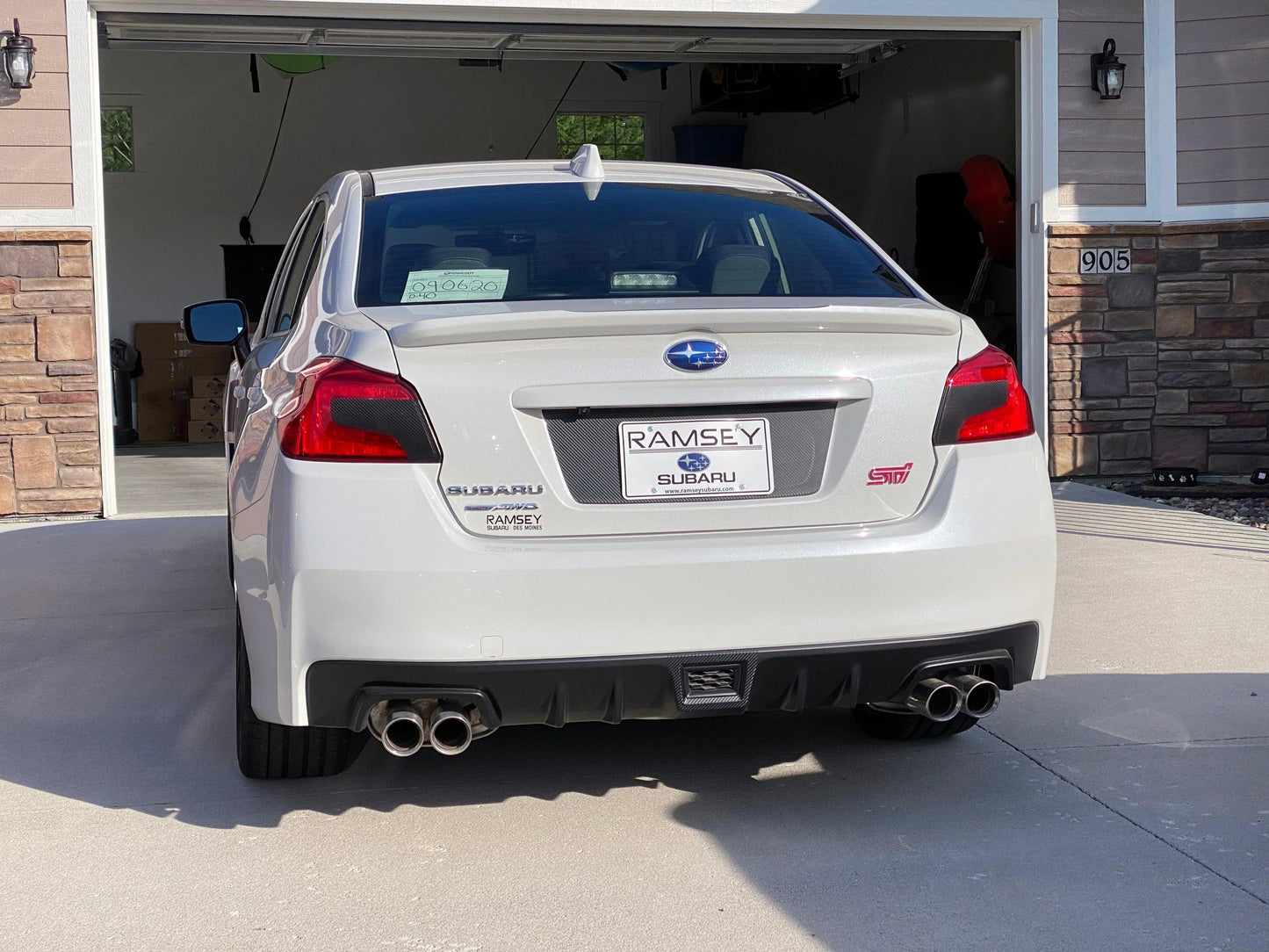 V2 License Plate Panel Black Out Overlay - 2015-2020 Subaru WRX / STI-Subie Elites LLC